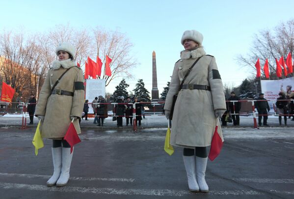 Ensayo general del desfile ante el 70 aniversario de la Batalla de Stalingrado - Sputnik Mundo