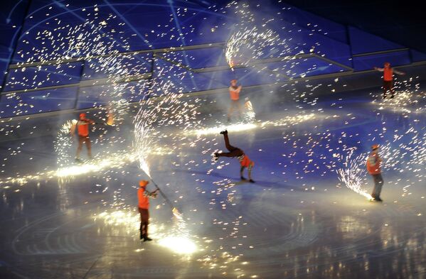 Ceremonia solemne con motivo del inicio de la cuenta regresiva para Sochi 2014 - Sputnik Mundo