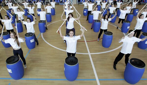 Ensayo de la Ceremonia de Apertura de los Juegos Universitarios 2013 en Kazán - Sputnik Mundo