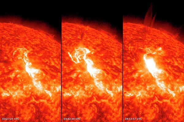 Explosiones en el Sol (archivo) - Sputnik Mundo