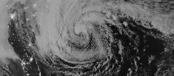 Un huracán desde el espacio (ilustración) - Sputnik Mundo