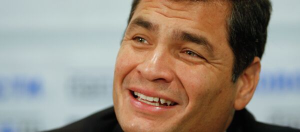 Rafael Correa, presidente de Ecuador (archivo) - Sputnik Mundo