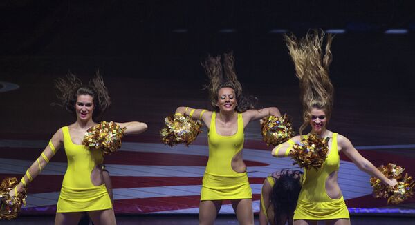 Concurso de cheerleaders de la Euroliga de baloncesto en Moscú - Sputnik Mundo