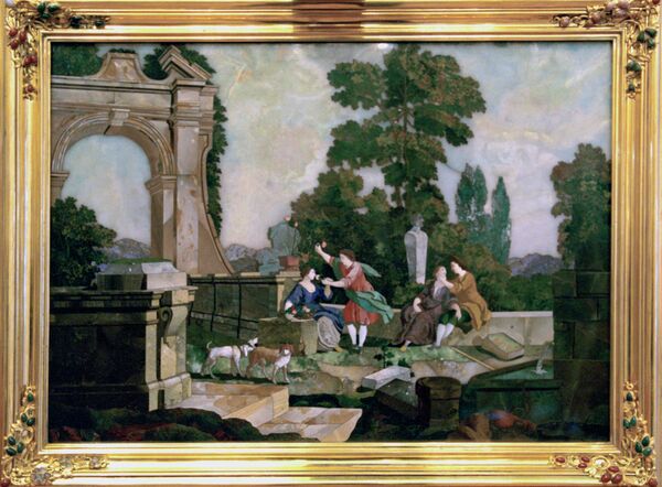 El mosaico florentino “Olor y tacto” hallado en Alemania en 1997 y restituido a Rusia El mosaico florentino “Olor y tacto” hallado en Alemania en 1997 y restituido a Rusia - Sputnik Mundo