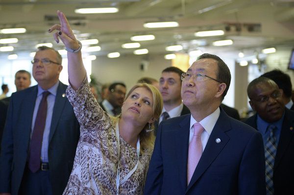 La visita del Secretario General de la ONU a RIA Novosti - Sputnik Mundo