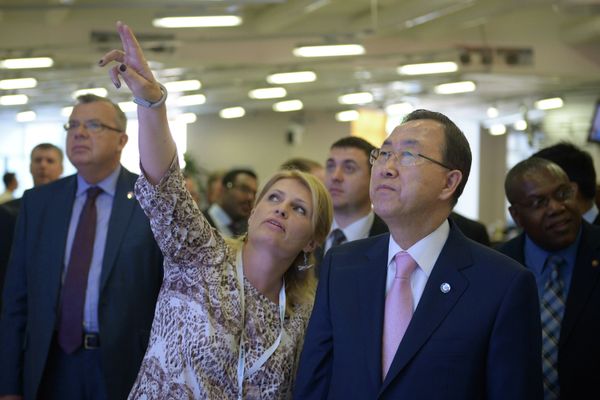 La visita del Secretario General de la ONU a RIA Novosti - Sputnik Mundo