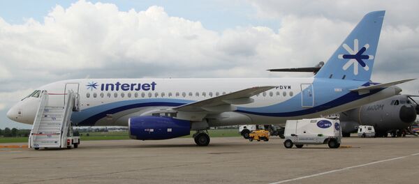 Sukhoi Superjet 100 de la aerolínea mexicana Interjet - Sputnik Mundo