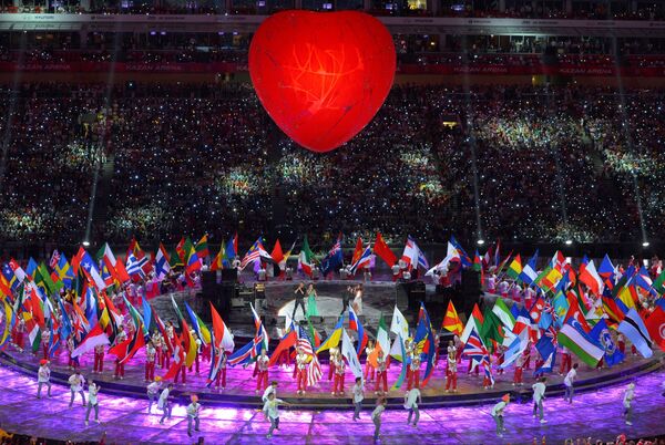 La ceremonia de clausura de la Universiada de Kazán 2013 - Sputnik Mundo