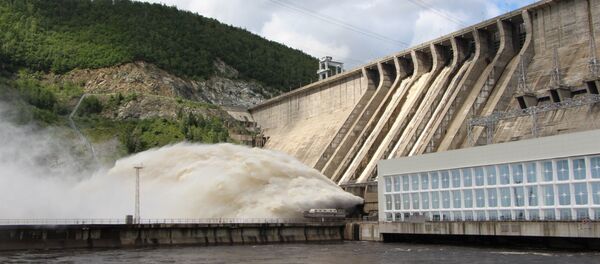 Una central hidroeléctrica (ilustración) - Sputnik Mundo