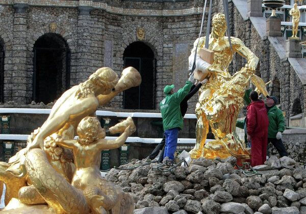 Palacios, parques y fuentes de Peterhof - Sputnik Mundo