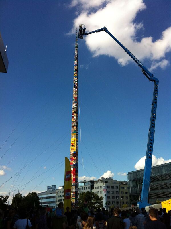 Los checos batieron ese récord con una construcción de 32 metros. - Sputnik Mundo