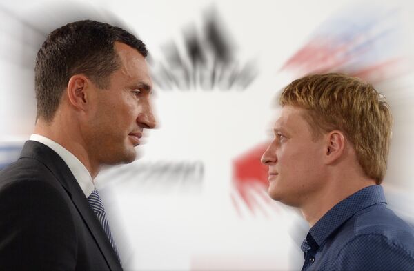 Wladimir Klitschko y Alexander Povetkin - Sputnik Mundo