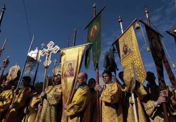 Festejos en San Petersburgo por el 300º aniversario del monasterio de San Alejandro del Neva - Sputnik Mundo