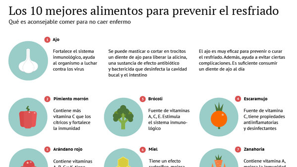 Los 10 mejores alimentos para prevenir el resfriado - Sputnik Mundo