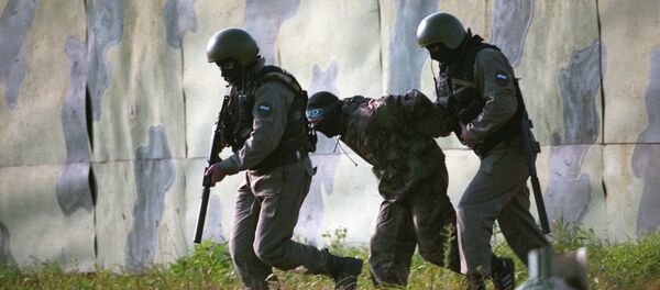 Captura de “terroristas” durante los ejercicios (archivo) - Sputnik Mundo