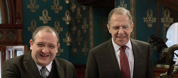 Fernando Carrera y Serguéi Lavrov - Sputnik Mundo