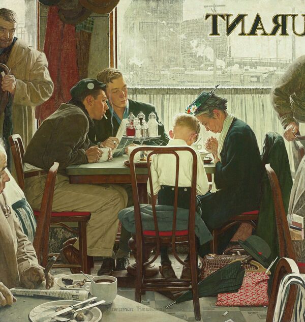 Norman Rockwell Saying Grace - Sputnik Mundo