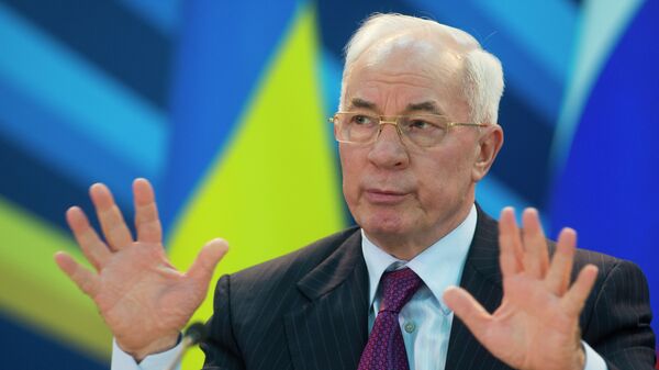 El primer ministro de Ucrania Nikolái Azarov - Sputnik Mundo