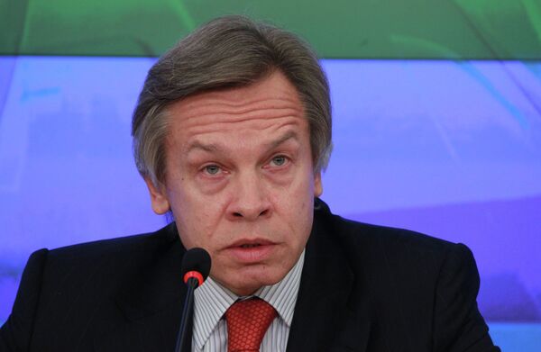 El presidente del comité de Asuntos Internacionales del parlamento ruso Alexei Pushkov - Sputnik Mundo