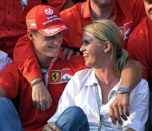 Michael y Corinna Schumacher (archivo) - Sputnik Mundo