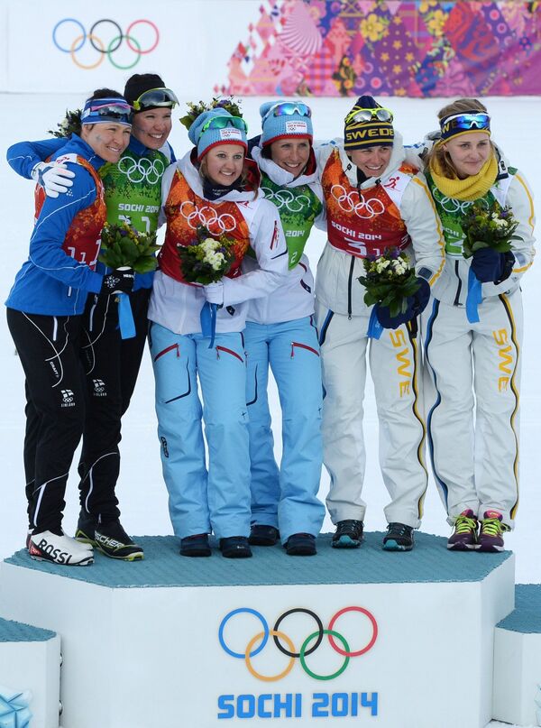 Medallistas de la duodécima jornada de Sochi 2014 - Sputnik Mundo