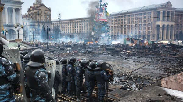 Berkut en Maidán - Sputnik Mundo