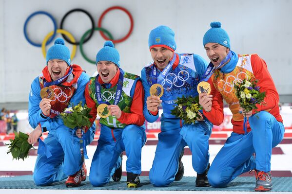 Medallistas de la penúltima jornada de Sochi 2014 - Sputnik Mundo