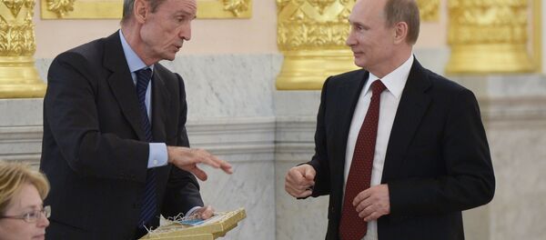 Jean-Claude Killy y Vladímir Putin - Sputnik Mundo