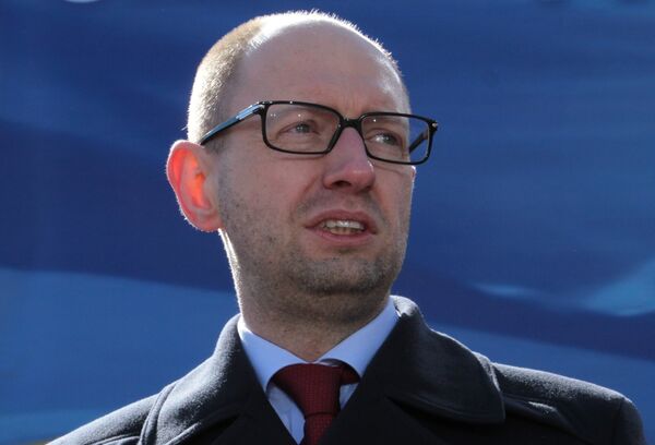 El primer ministro interino de Ucrania, Arseni Yatseniuk - Sputnik Mundo