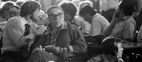 Gabriel García Márquez en su visita a Moscú en el año 1987 - Sputnik Mundo