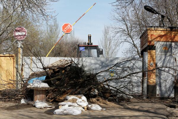 La entrada al aeropuerto de Kramatorsk - Sputnik Mundo