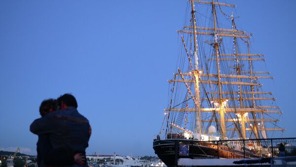 Velero Kruzenstern - Sputnik Mundo