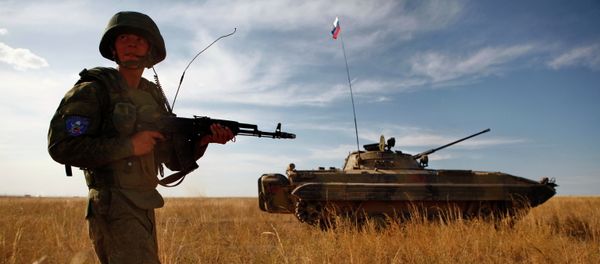 Militar ruso durante ejercicios antiterroristas (archivo) - Sputnik Mundo