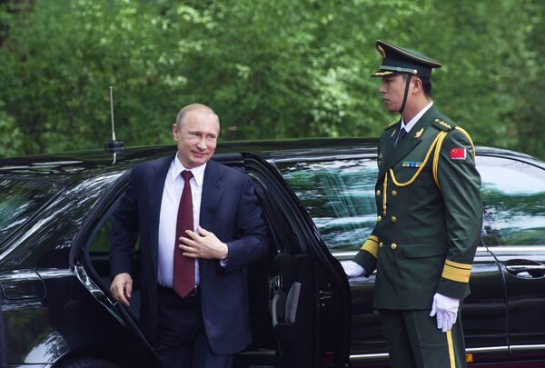 Vladímir Putin en Shanghai - Sputnik Mundo