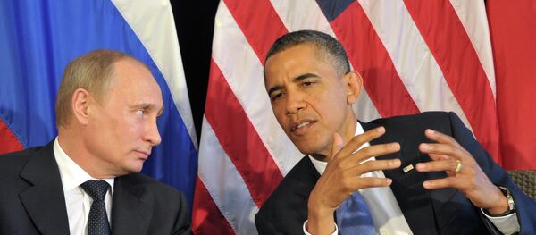 Presidente de Rusia, Vladímir Putin, y presidente de EEUU, Barack Obama (archivo) - Sputnik Mundo
