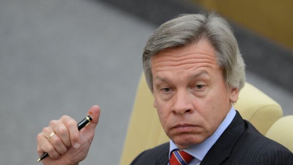 Alexéi Pushkov, senador ruso - Sputnik Mundo