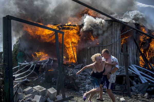 Kramatorsk y el poblado Lugánskaya tras el bombardeo Kramatorsk y el poblado Lugánskaya tras el bombardeo - Sputnik Mundo