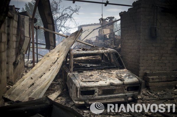 Kramatorsk y el poblado Lugánskaya tras el bombardeo Kramatorsk y el poblado Lugánskaya tras el bombardeo - Sputnik Mundo