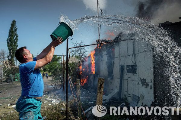 Kramatorsk y el poblado Lugánskaya tras el bombardeo Kramatorsk y el poblado Lugánskaya tras el bombardeo - Sputnik Mundo