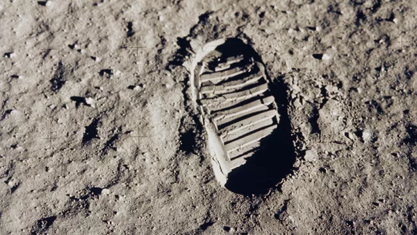 Huella humana en la Luna - Sputnik Mundo
