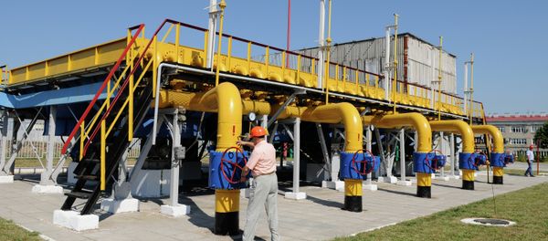Estación de gas en Ucrania Estación de gas en Ucrania - Sputnik Mundo