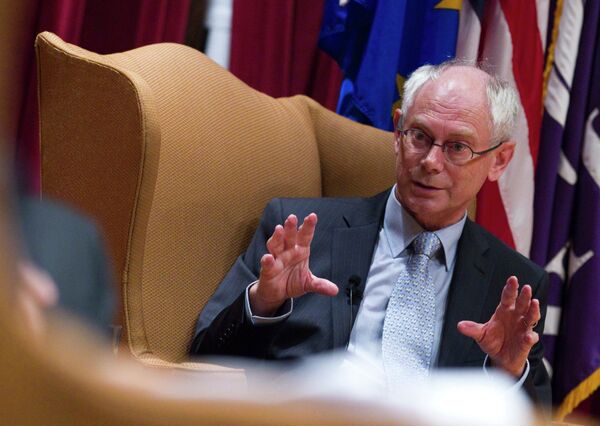 Herman Van Rompuy, presidente del Consejo Europeo - Sputnik Mundo