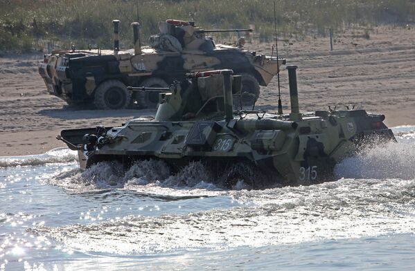 Pruebas del nuevo aerodeslizador de asalto anfibio - Sputnik Mundo