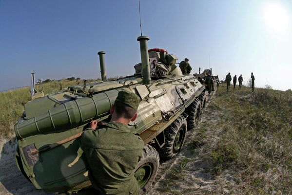 Pruebas del nuevo aerodeslizador de asalto anfibio - Sputnik Mundo