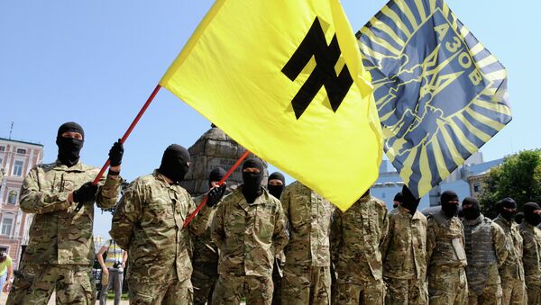 Combatientes del batallón Azov - Sputnik Mundo