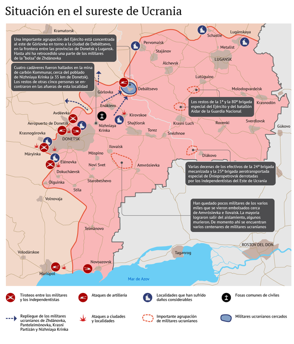 La situación en Donbás tras la firma de la tregua - Sputnik Mundo