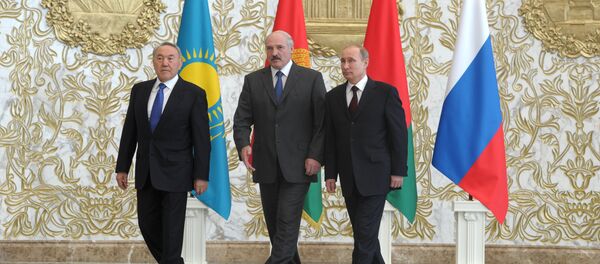 Líderes de los países miembros de la Unión Económica Euroasiática (UEE) - Sputnik Mundo