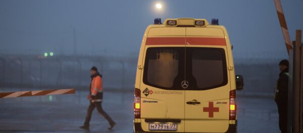 El lugar del accidente del avión Falcon en el aeropuerto Vnúkovo - Sputnik Mundo