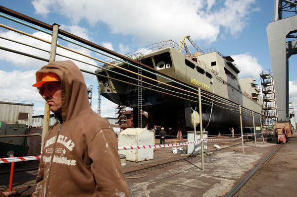 Buque Iván Gren, primera unidad del proyecto 11711 - Sputnik Mundo