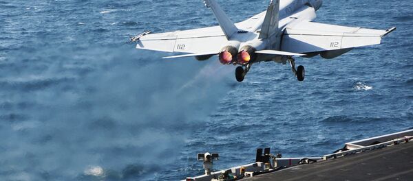 Caza estadounidense Super Hornet Caza estadounidense Super Hornet - Sputnik Mundo